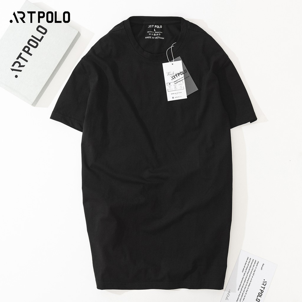 Áo thun nam cổ tròn vải Cotton co giãn, thoáng mát  ARTPOLO form Slim