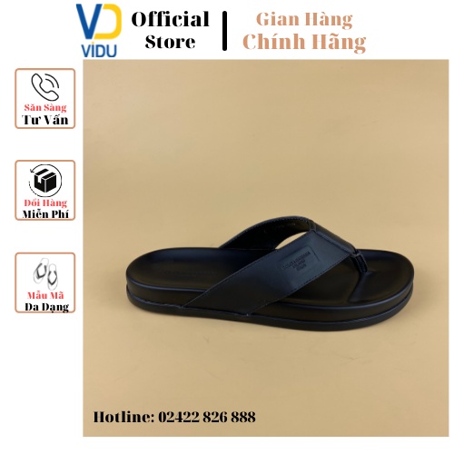 Dép tông nam thời trang D&G ViDu 21101 màu đen chống trơn trượt, thoáng mát