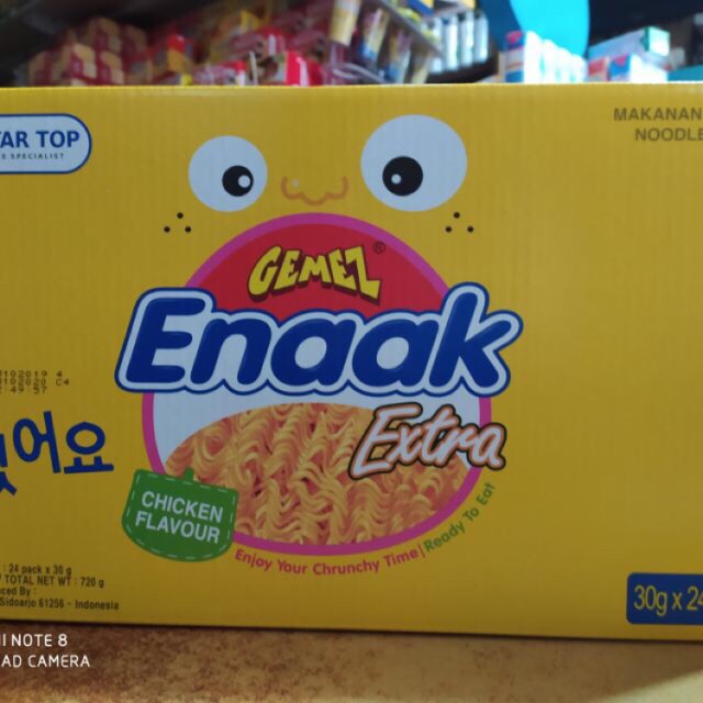 Enaak extra vị gà (mỳ ăn sống) 30gx24 gói