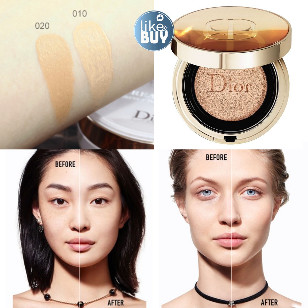 Phấn nước Dior Prestige Le Cushion De Rose SPF 50+ PA+++ mini màu 010 - hàng nội địa Hàn