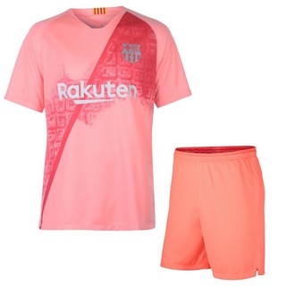 Áo Bóng đá CLB Barca Hồng - vải thun xịn 2018IN TÊN, IN SỐ THEO YÊU CẦU