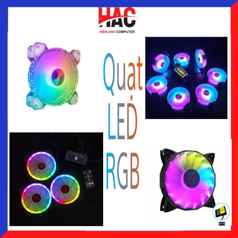 QUẠT LED - FAN LED MÁY TÍNH CASE RGB SIÊU ĐẸP,ẢO MA CANADA