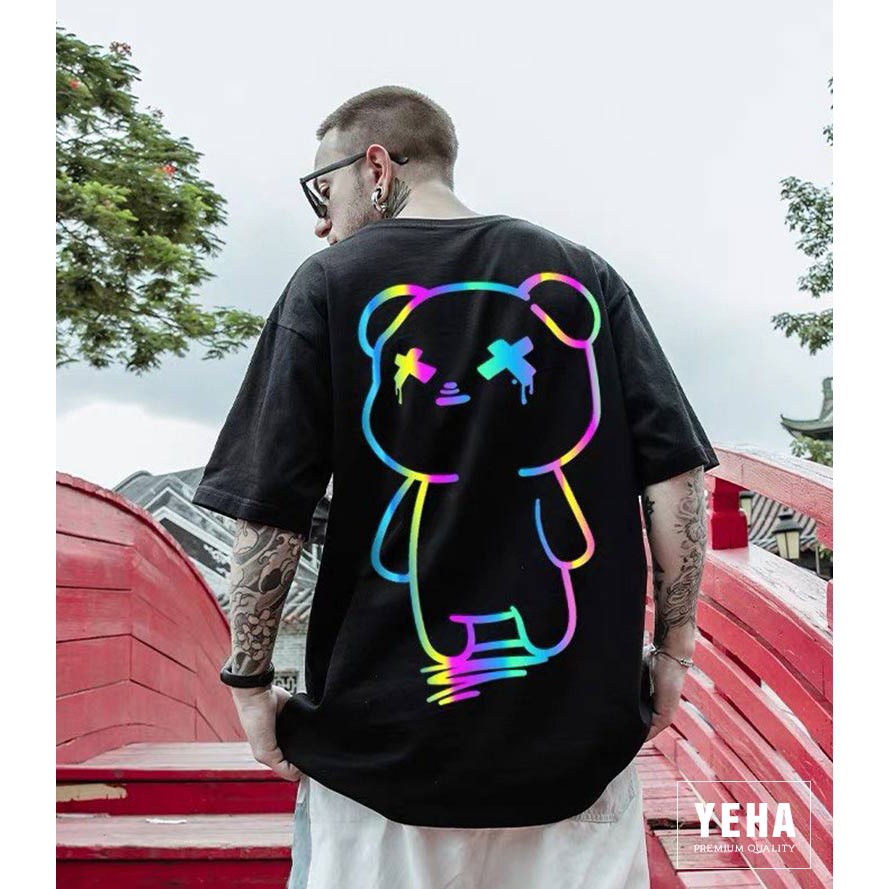 Áo thun CAO CẤP tay LỠ thời trang UNisex in - phản quang 7 màu siêu đẹp fom rộng y hình,