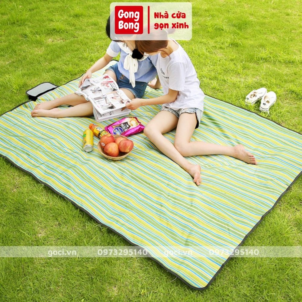 Thảm trải du lịch dã ngoại đi biển bạt trải loại dày picnic cắm trại đi phượt kết hợp tập yoga gấp gọn nhiều mẫu