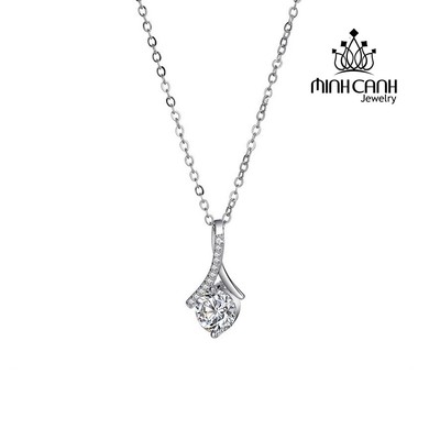 Dây Chuyền Bạc Hình Giọt Sương - Minh Canh Jewelry