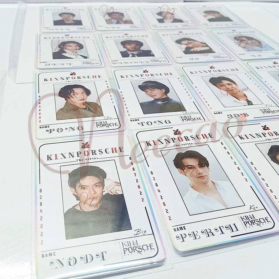 1 Character Card Bo Góc KINNPORSCHE The Series 16 Thành Viên MileApo BibleBuild JeffBarcode JJUs JobBas Designed Unoff