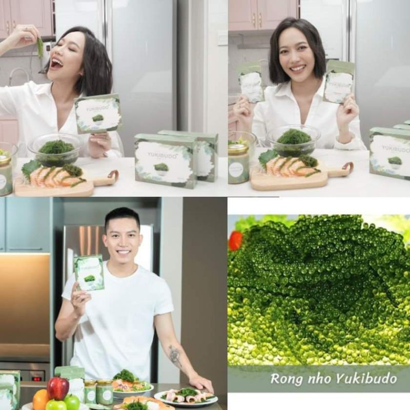 [CHÍNH HÃNG][Hộp 6 gói] Rong Nho Tách Nước Yukibudo Da đẹp – Dáng xinh – Dinh dưỡng trong lành từ thiên nhiên