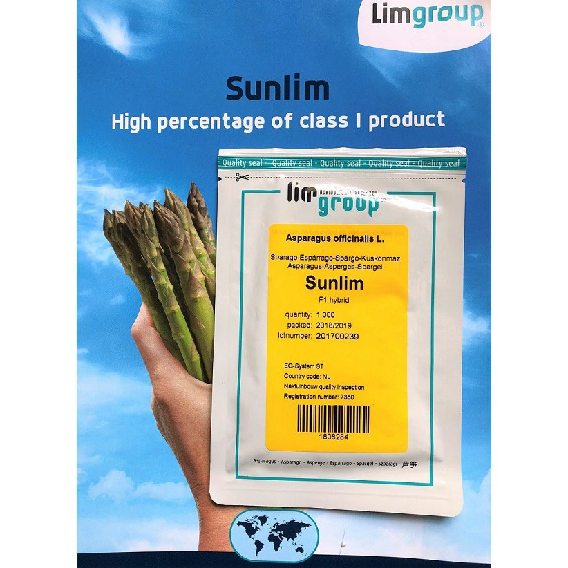 Hạt giống măng tây Sunlim Hà Lan gói 10 hạt