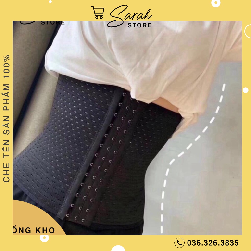 [Mã 12FASHIONSALE1 giảm 10K đơn 50K] Đai Gen Bụng Thông Hơi Thoáng Khí 11