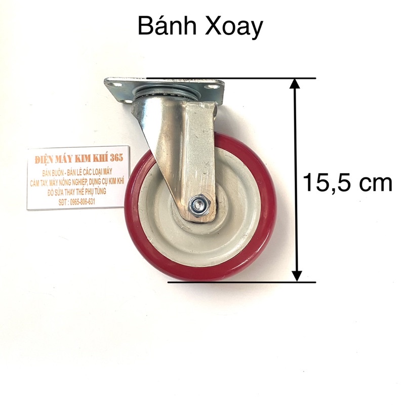 Bánh Xe Đẩy Cao Cấp - Chịu Tải Trọng Cao Xoay 360 Độ