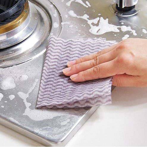 Cuộn giấy lau đa năng nhiều màu (cuộn 50 tờ 20cm)