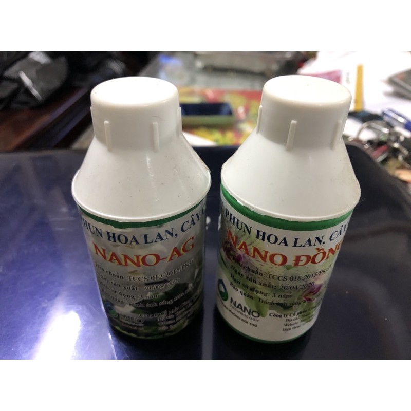 Nano Bạc - Nano Đồng 100 ml dùng Xịt, Phun cho Phong Lan, cây cảnh chống nấm mốc, vi khuẩn v.v... ☘️