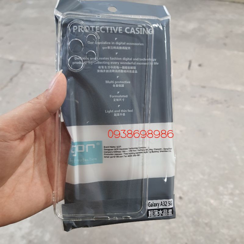 Ốp lưng dẻo Gor TPU cho Samsung S22 ULTRA S22 PLUS S22 S21 FE A32 5G, A52 5G, A72 5G bảo vệ camera silicon trong suốt