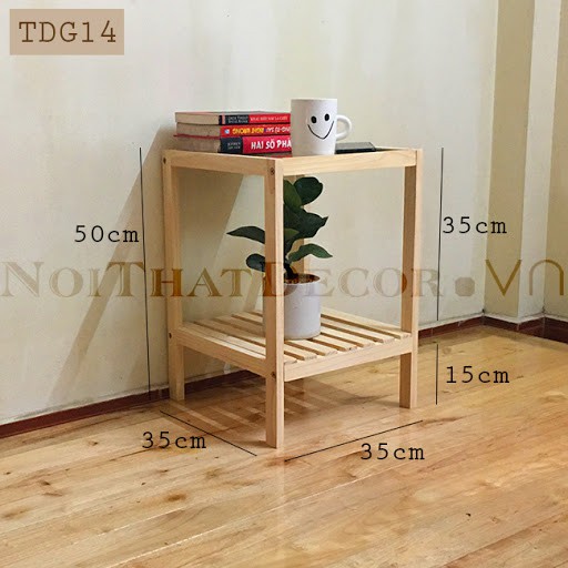 Kệ Gỗ Đầu Giường ✨HOTSALE✨ Kệ Mặt Gỗ Đa Năng Wood Shelf mặt gỗ thông nội thất kiểu hàn - Màu Gỗ tự nhiên Siêu Tiện Ích