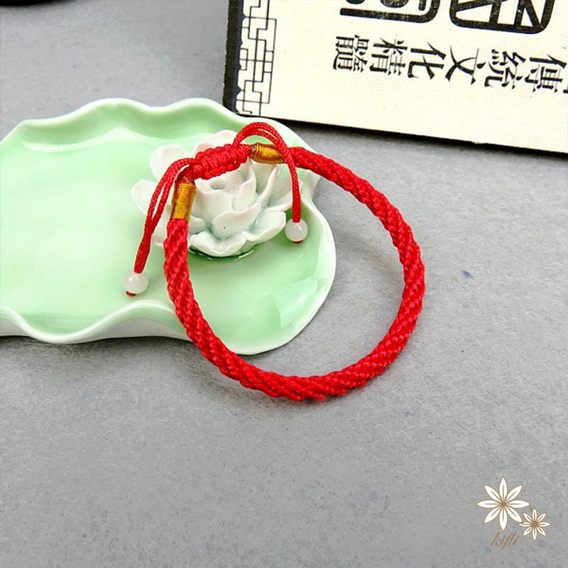 Vòng Tay Dây Bện Màu Đỏ Dùng Làm Quà Tặng