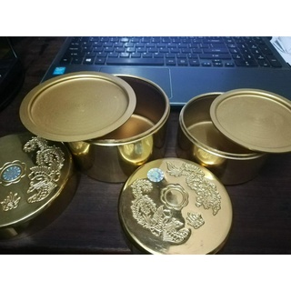 Bộ Tráp trầu Long Phụng bằng đồng