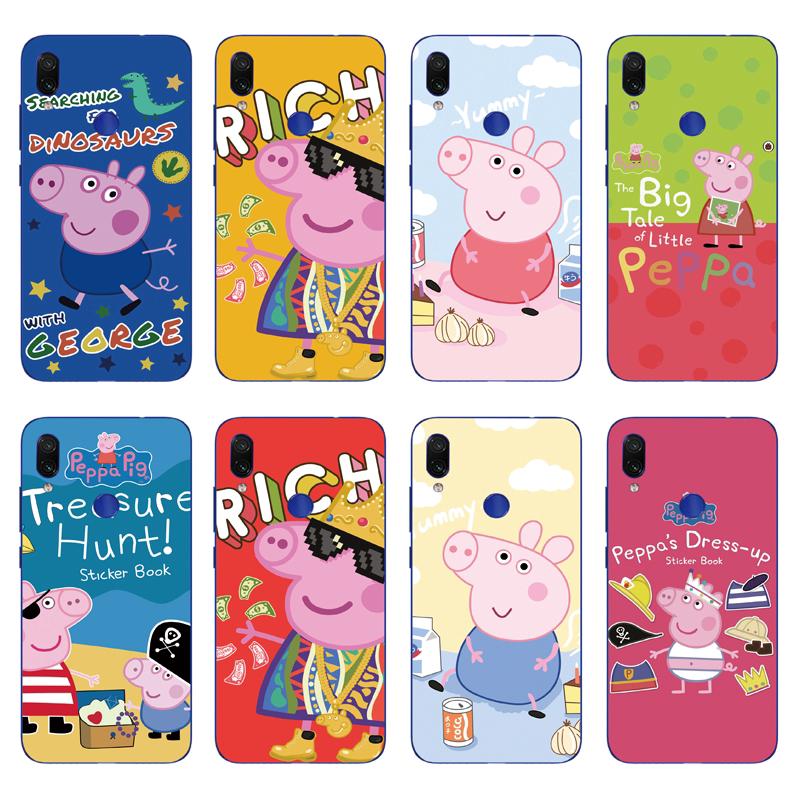 Ốp Lưng Silicone Mềm In Hình Heo Peppa Cho Xiaomi Redmi 7 / Redmi S2 / Redmi Note 7 / Note 6 /