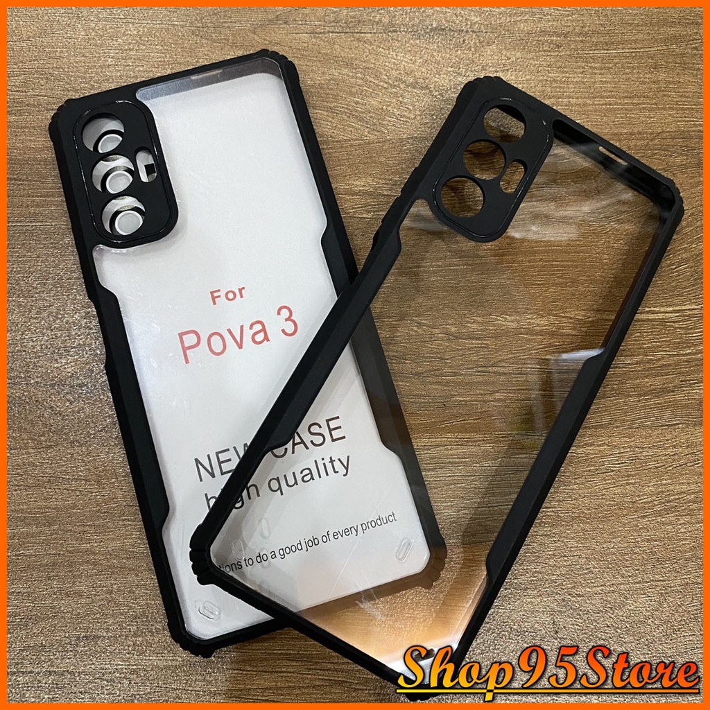 Ốp Lưng chống sốc chống va đập Tecno Pova3 Pova 3 Spark 7 7T Spark 6 Go Spark 8C lưng trong