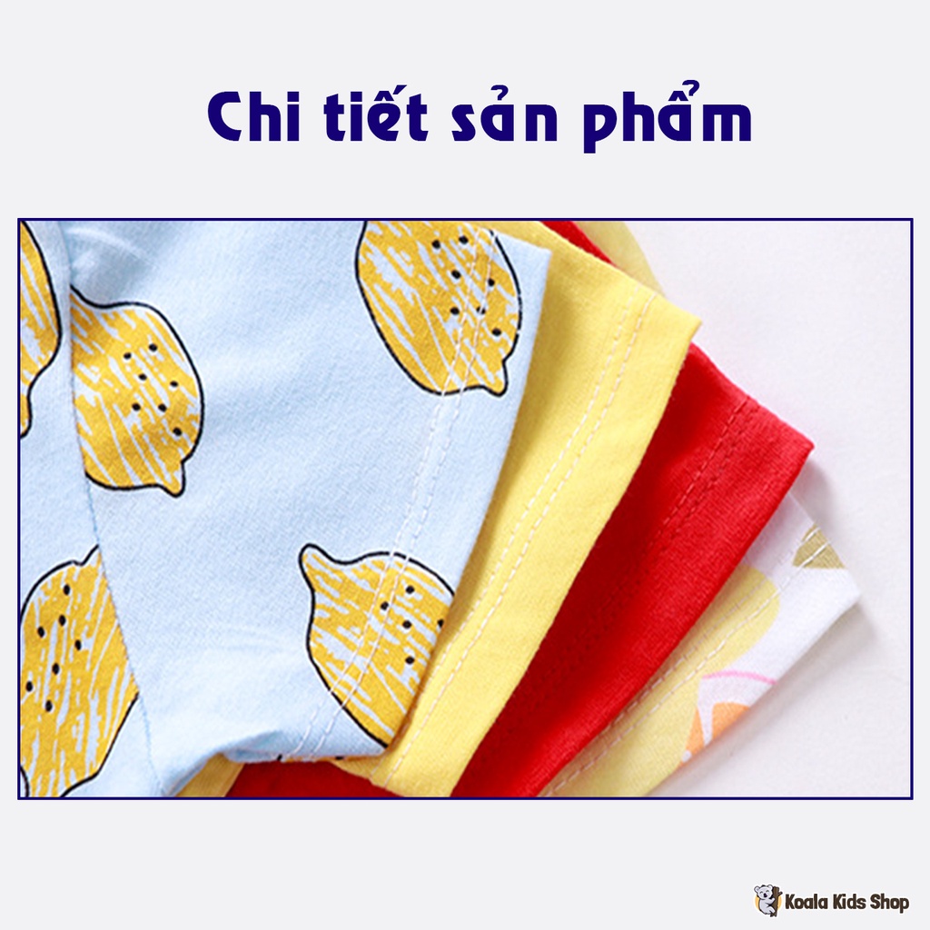 Bodysuit chất cotton thoáng mát cho bé Bộ đồ áo liền quần cộc tay sơ sinh từ 5 tháng - 2 tuổi