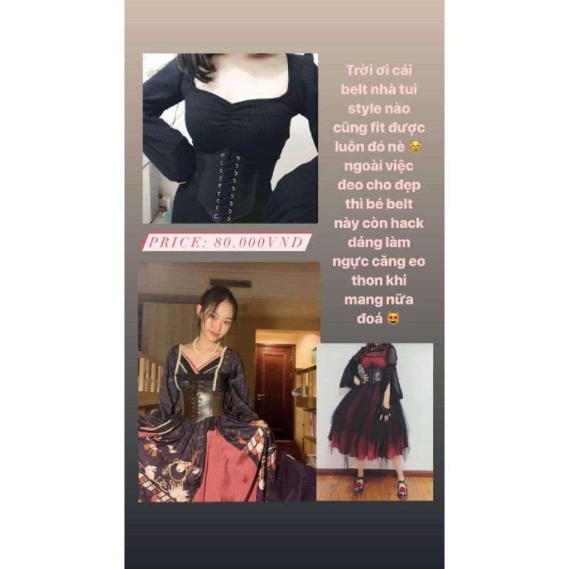 Thắt Eo Nịt Bụng Lưng Bản To / Belt Corset