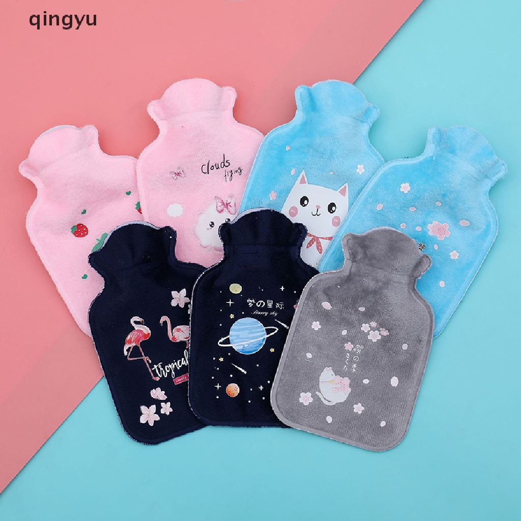 [Hàng mới về] Túi chườm nước nóng hình gấu Teddy nhồi bông cashmere lông cừu đáng yêu gọn nhẹ