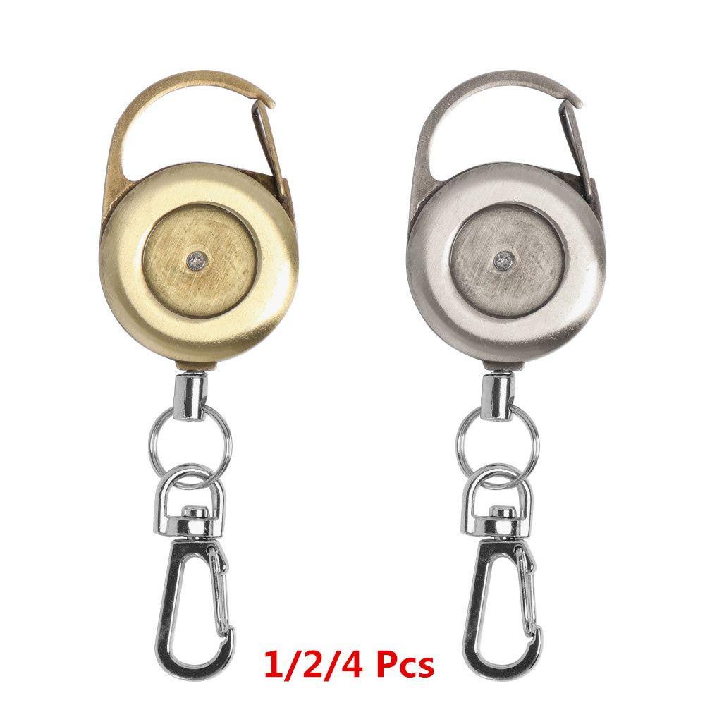 Bộ 1 / 2 / 4 Giá Đỡ Móc Khóa Bằng Thép Không Gỉ Có Thể Thu Gọn