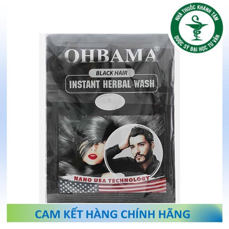 ! ! [Mẫu mới] Dầu gội nhuộm tóc GỘI LÀ ĐEN OHBAMA / OBAMA [Gói 20ml]