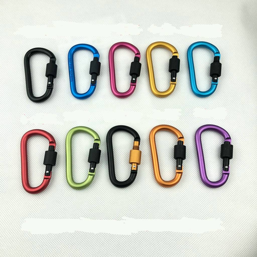 Móc Khóa Chữ D 8CM Bằng Hợp Kim Nhôm Chuyên Dụng Cho Ba Lô