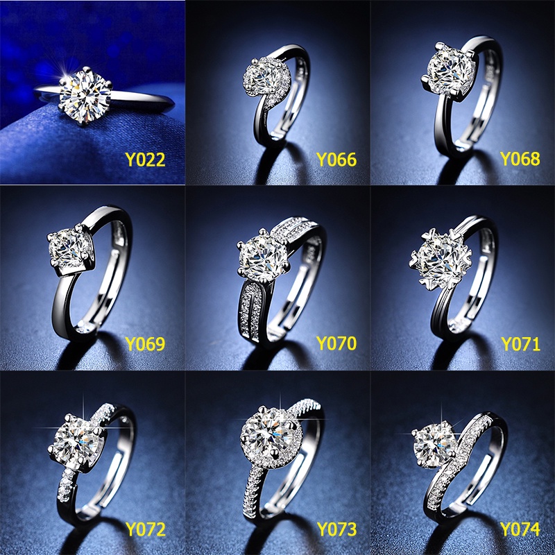 Nhẫn Cưới Nhân Tạo 1 Karat Six-JH01