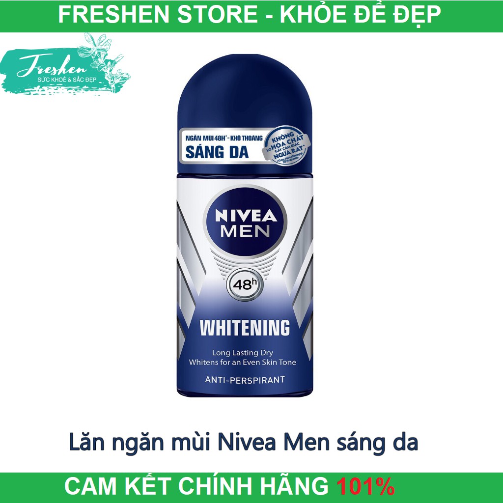 ✅ (CHÍNH HÃNG) Lăn ngăn mùi Nivea Men sáng da (50ml)