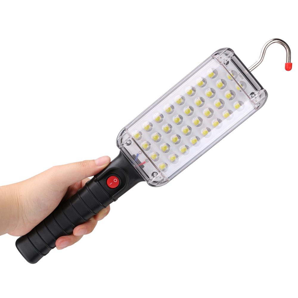 Đèn pha led 34 bóng có nam châm với cổng sạc usb