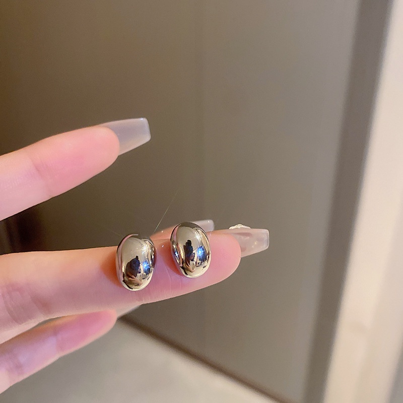 Bông Tai Mạ Bạc 925 Hình Hạt Đậu Thời Trang Cho Nữ