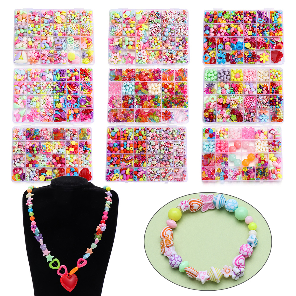 Bộ Hạt Nhựa Resin Làm Trang Sức Thủ Công Kiểu Hoạt Hình Dành Cho Bé