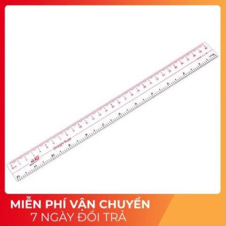 THƯỚC THẲNG SR-021 PVC 30CM (NHỰA DẺO) [chappho.comi]