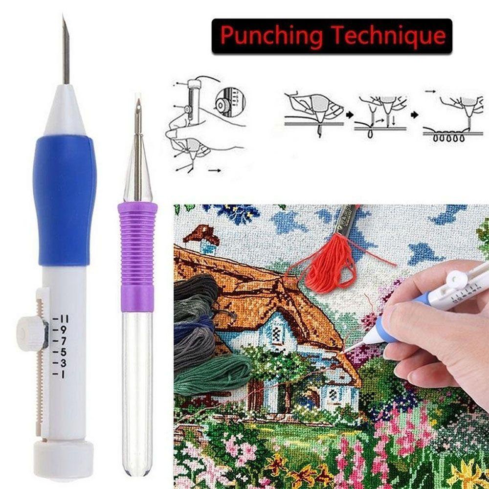 Bộ Dụng Cụ Kim Thêu Tranh Trang Trí Nhà Cửa DIY