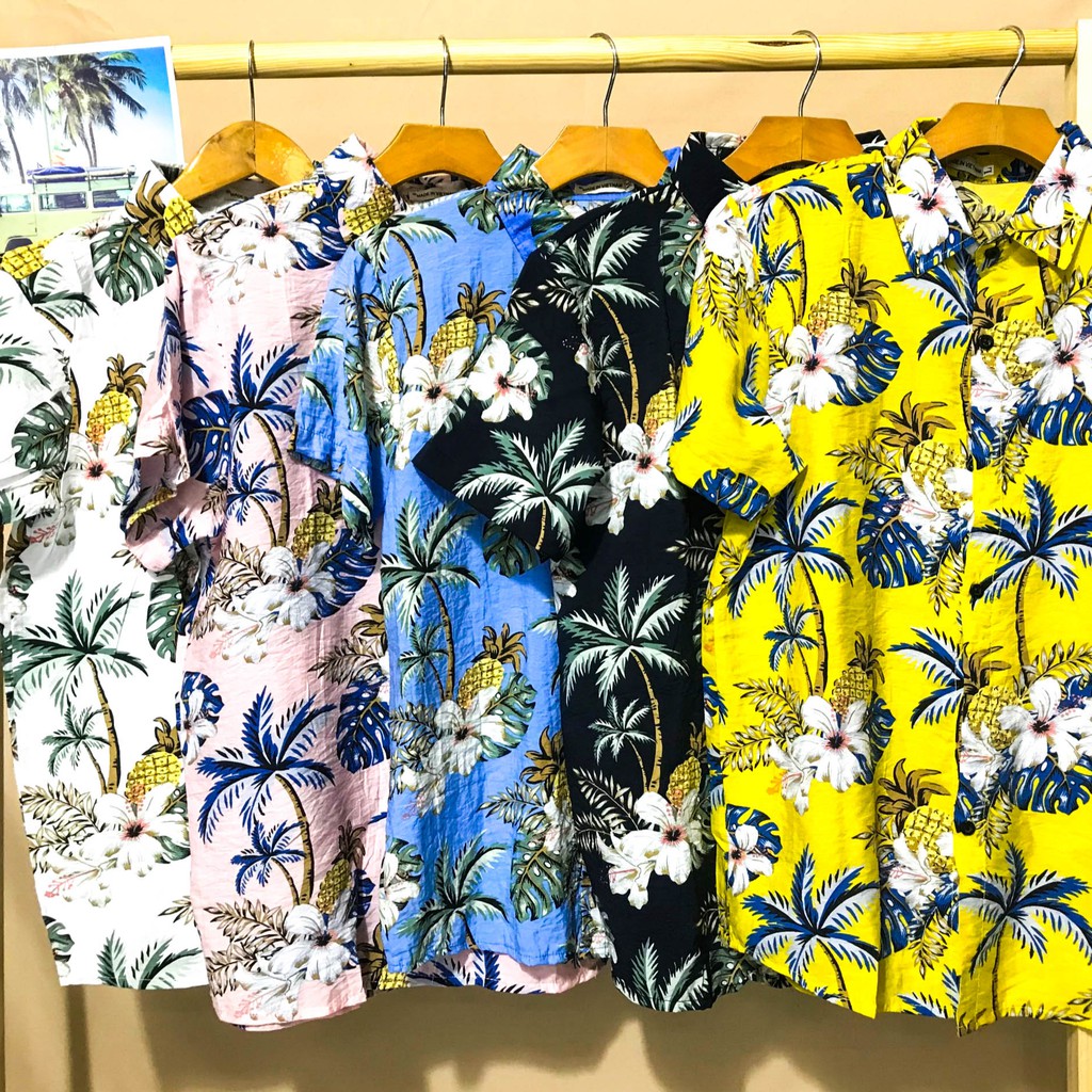 [Mã FAMAYMA2 giảm 10K đơn 50K] [Mẫu mới 2021] Áo sơ mi hoa lá cây áo đi biển phong cách Thái Lan | BigBuy360 - bigbuy360.vn