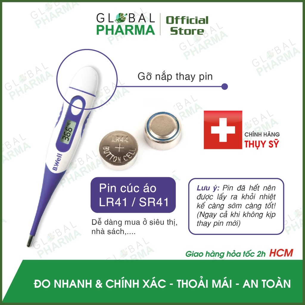 [Bảo Hành 2 Năm] Nhiệt Kế Điện Tử - Cực chính xác - B.WELL WT-04/ WT-03