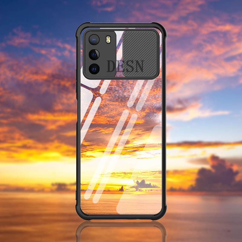 Ốp Điện Thoại Trong Suốt Mặt Nhám Dạng Kéo Cho Xiaomi Mi POCO M3