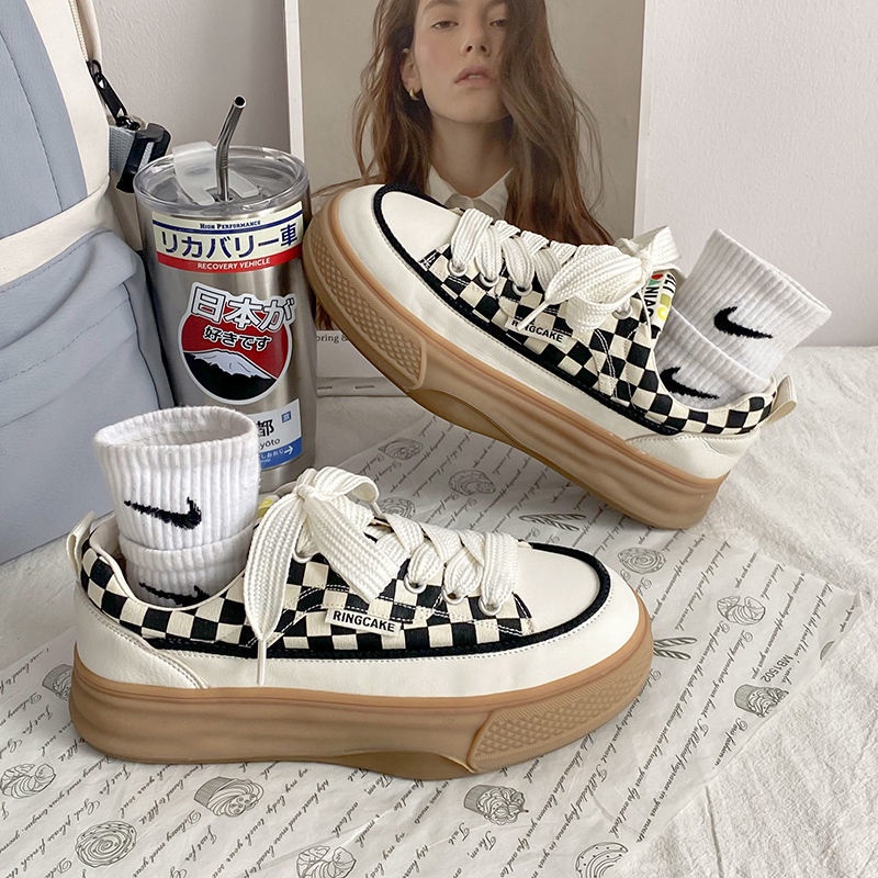 Oeteo Giày canvas Đế Bằng Đa Năng Thời Trang Cho Nữ