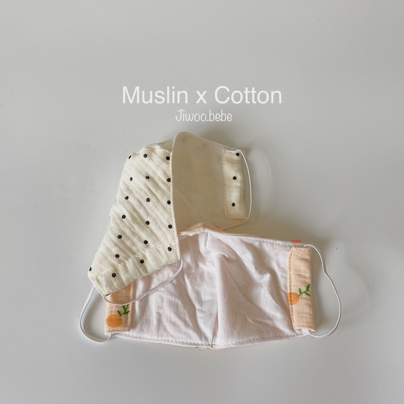 [Organic] Khẩu Trang Vải 2 Lớp Cho Bé - Khẩu Trang Xô Muslin x 100% Cotton An Toàn Cho Da Bé