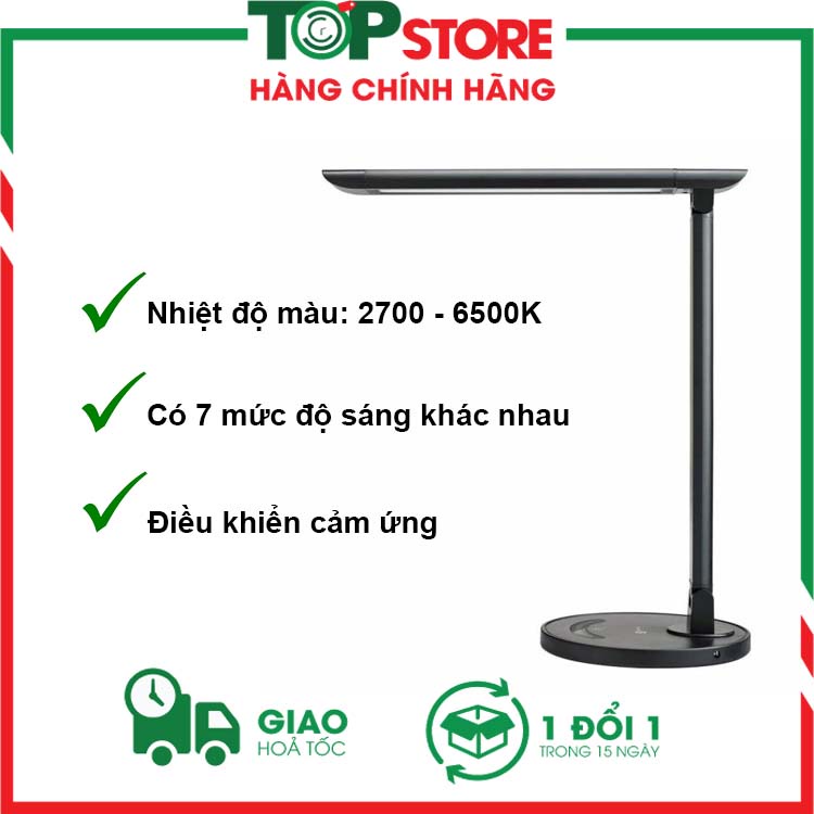 Đèn bàn Taotronics TT-DL13 12W  Bảo hành 24 tháng, Điều Khiển Cảm Ứng, 5 Chế Độ Màu, 7 Mức Sáng