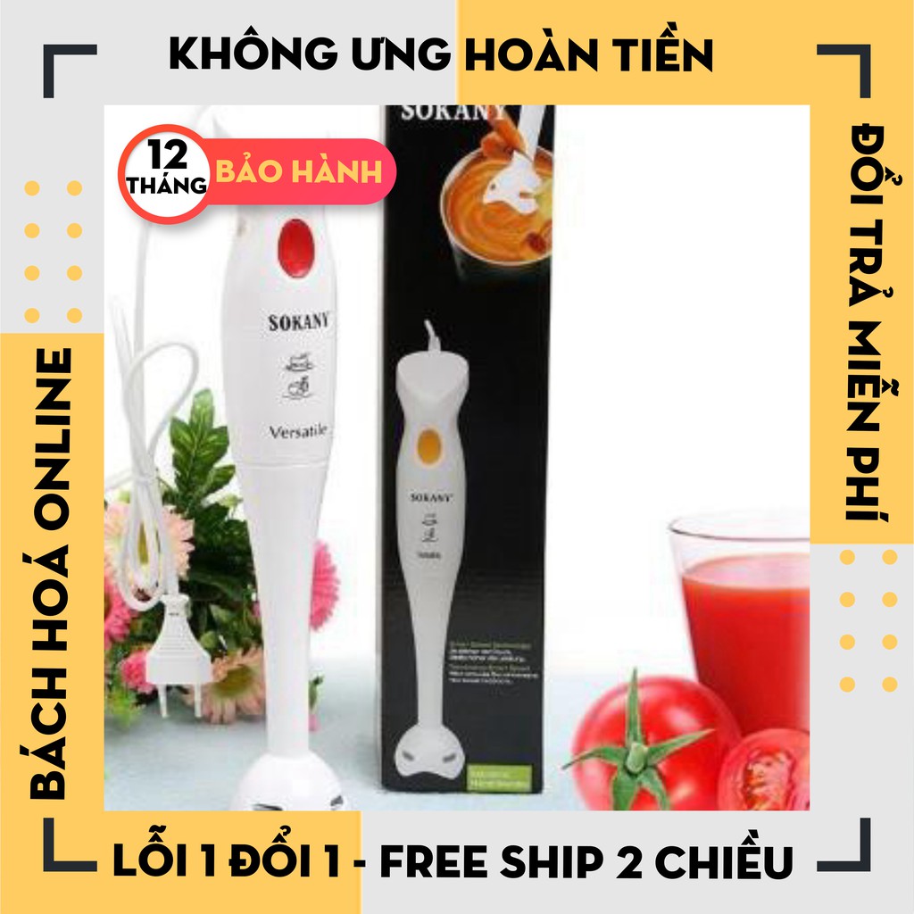 Máy xay Sokany cầm tay, máy xay mini đa năng đơn công suất lớn