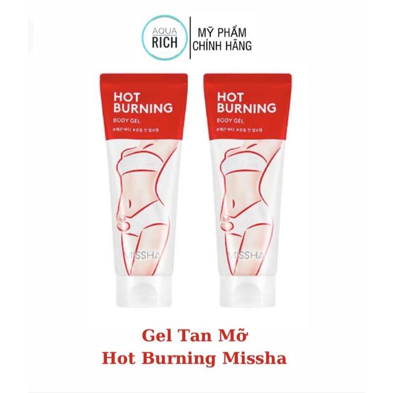 Kem Tan Mỡ Missha Hot Burning +  Ecosy Slimming Body Gel