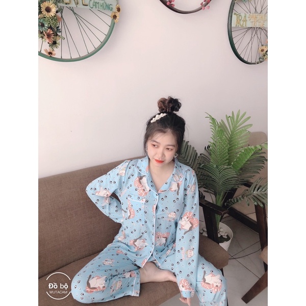 ❌PIJZAMA❌Đồ bộ tay dài,pizama tay dài có túi quần+áo ảnh thật kèm video