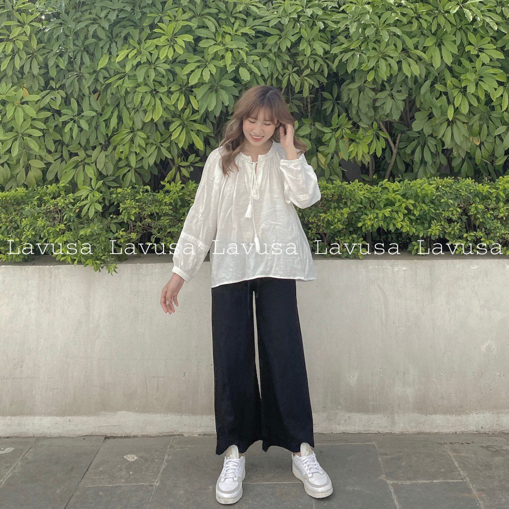 Quần Ống Suông 💖 𝘍𝘳𝘦𝘦𝘴𝘩𝘪𝘱 💖 Quần Đũi Nhật, Ống Rộng, Dài Lưng Thun Có Cúc Siêu Mát Lạnh | BigBuy360 - bigbuy360.vn