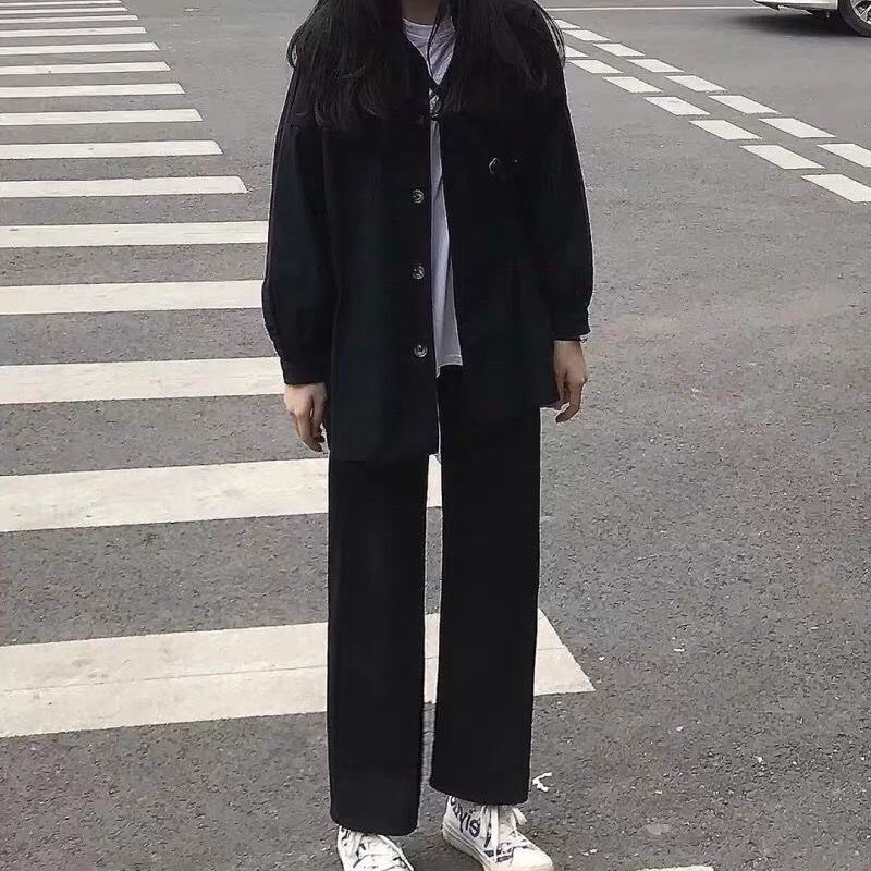 Quần vải ống suông basic cạp chun thoải mái dễ mặc | BigBuy360 - bigbuy360.vn