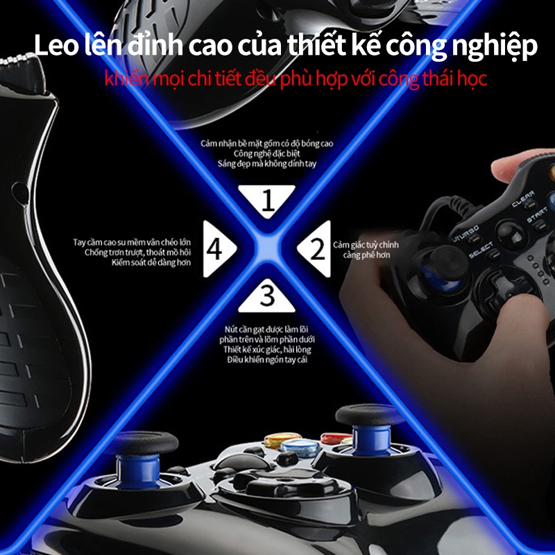 Tay cầm chơi game thông minh nhanh chóng không có độ trễ tương thích với bốn nền tảng máy tính TV home lớn Tay cầm PS3