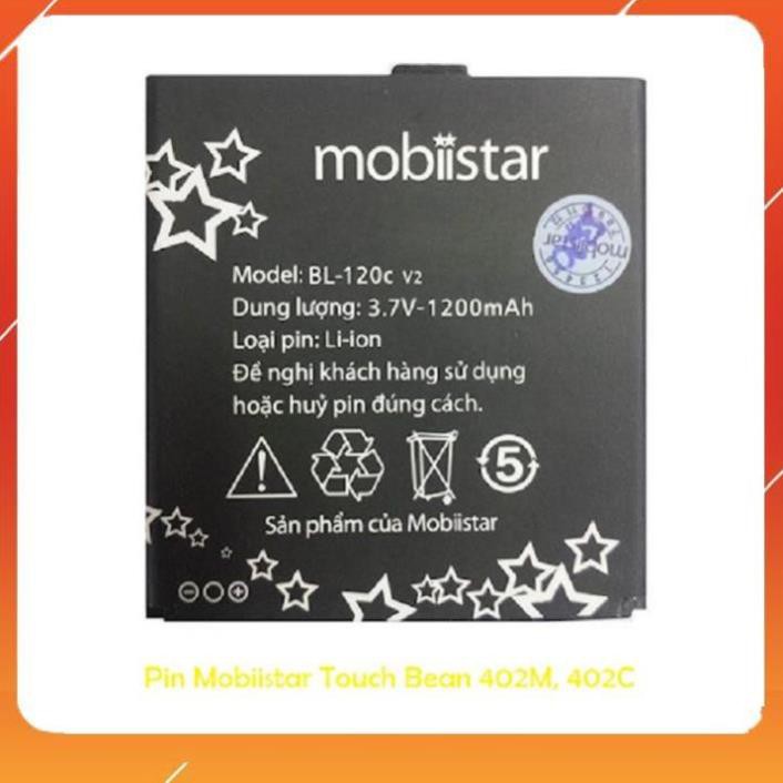 [BÁN CHẠY] PIN MOBIISTAR TOUCH BEAN 402M, 402C BL-120C ZIN HÃNG