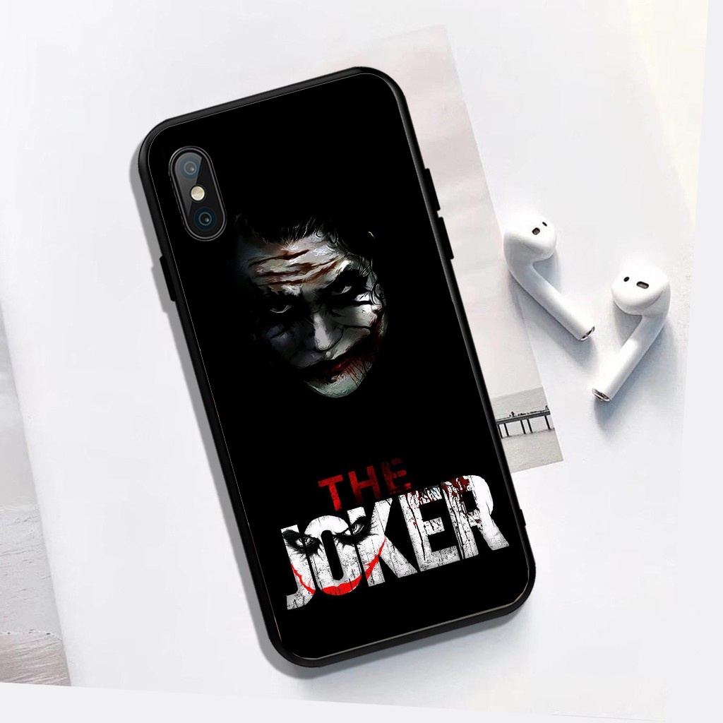 Ốp Lưng Iphone Joker Chất Liệu Kính Cường Lực Bóng Chống Trầy Xước,Chống Phai Màu, Viền Ốp Đen Mềm - Sen Case