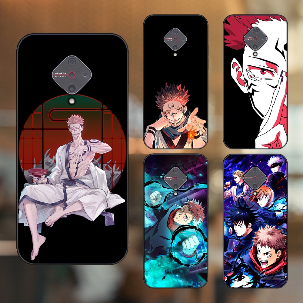 Ốp lưng Vivo S1 Pro viền đen in hình Yuji Jujutsu Kaisen